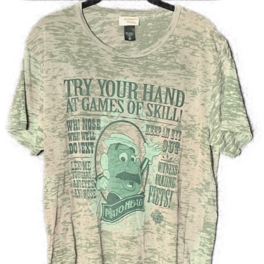 Disney Mr. Potato Head Green short sleeve Tee size XL